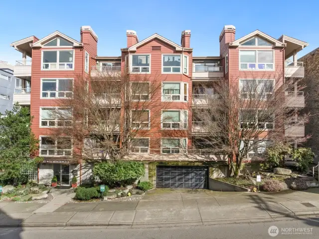 Classy building with secure garage parking