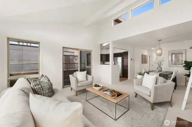 Vaulted ceilings...