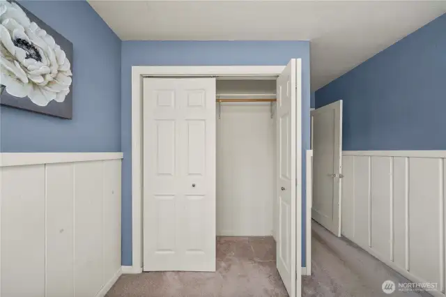 Large closet in primary.