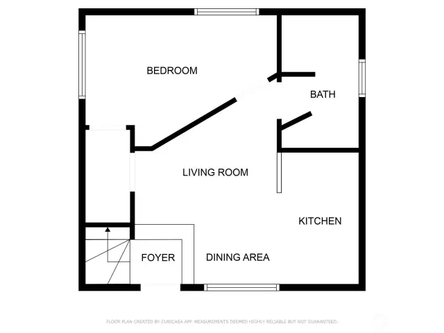 Floor plan of lower level.