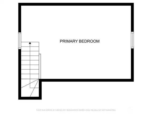 Floor plan of upper half-story.