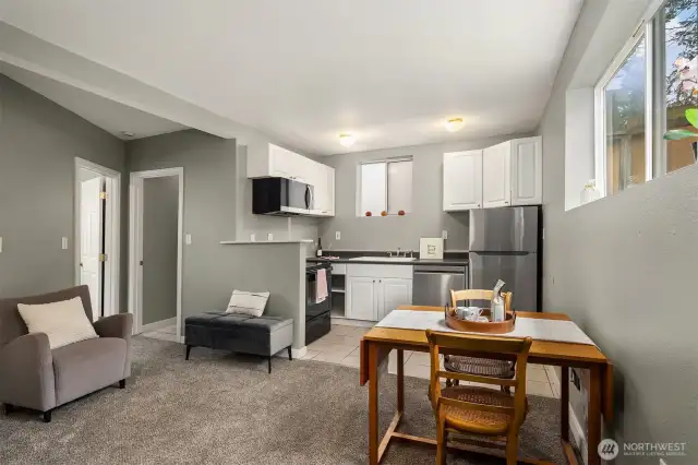 Open living area featuring seamless flow between spaces.