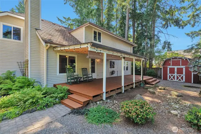 Deck and shed
