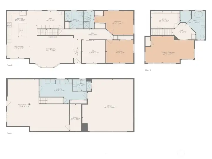 Entire home floor plan. Check out the Matterport tour too or come see for yourself!
