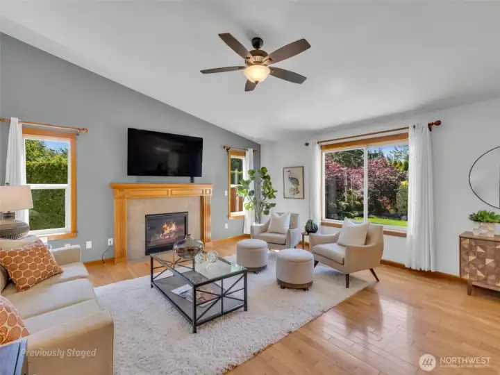 The high ceilings really add to the feeling of space and light