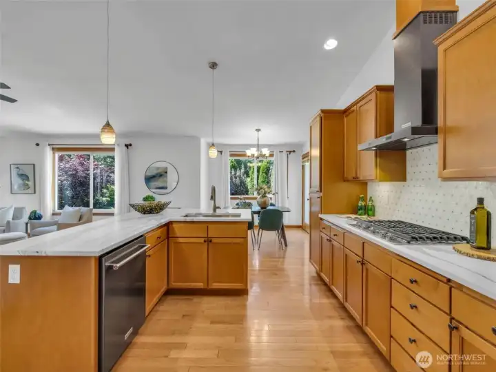 This gorgeous kitchen is truly the heart of the home