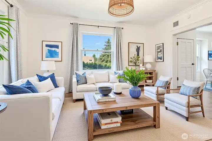 Sitting room - virtually staged