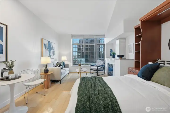 You can see this home faces east to the city lights!