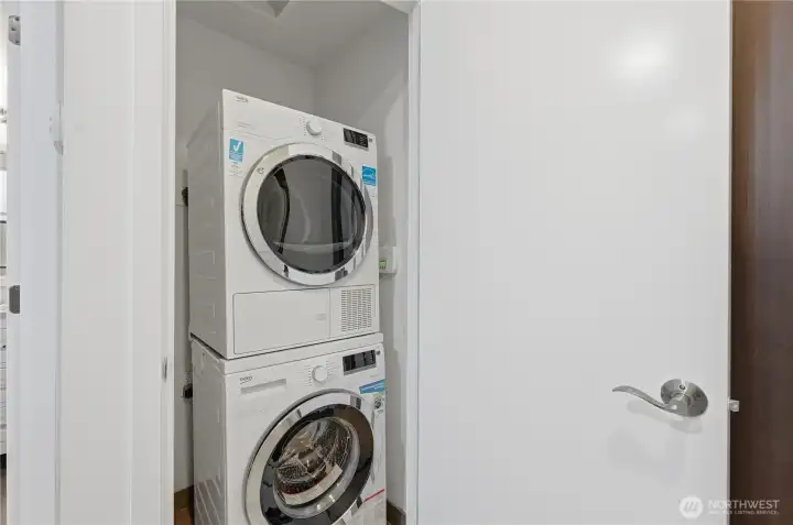 Yes, a stack washer & dryer too!