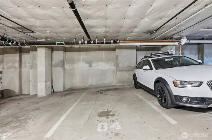 Deeded secure parking too!