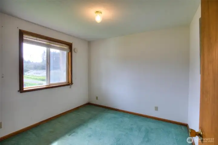 One of two bedrooms on main floor