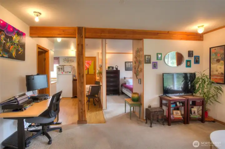 Apartment view from entry.