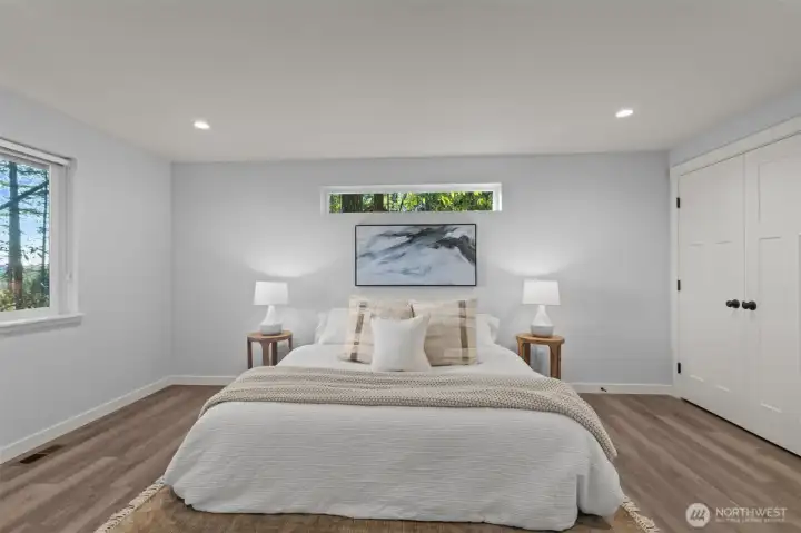 Primary bedroom is VERY large - you could also use it as a second living space or a couple bunk beds!