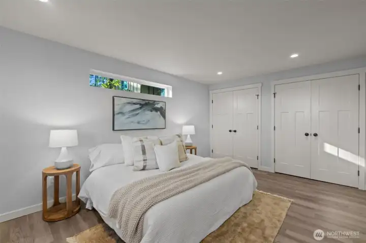 Dual closets for extra storage