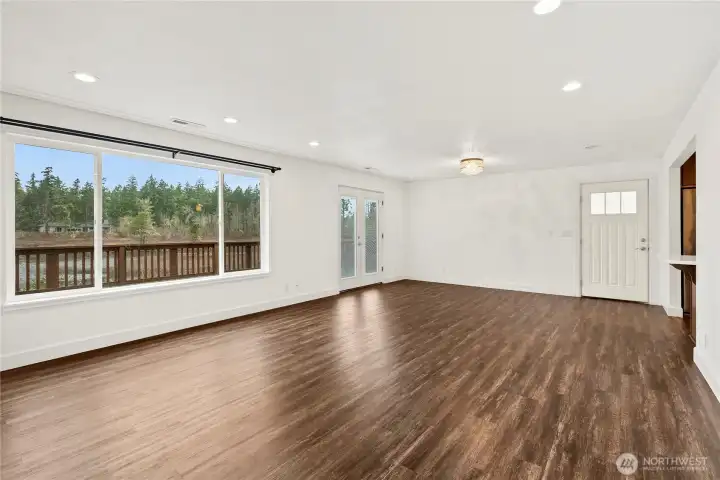 Spacious living room overlooking the amazing views