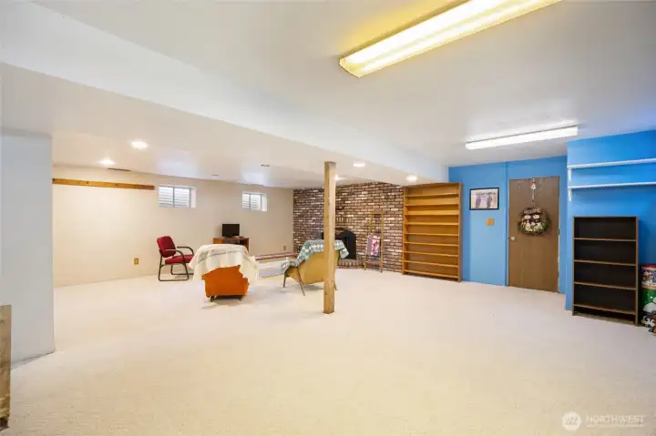 basement family room