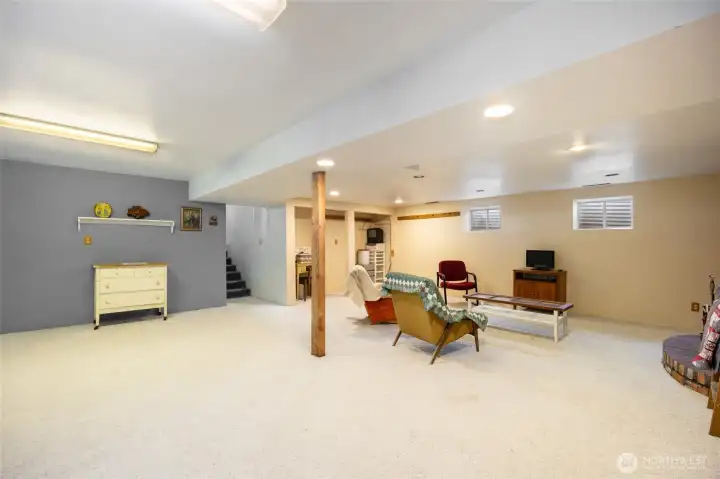 basement family room