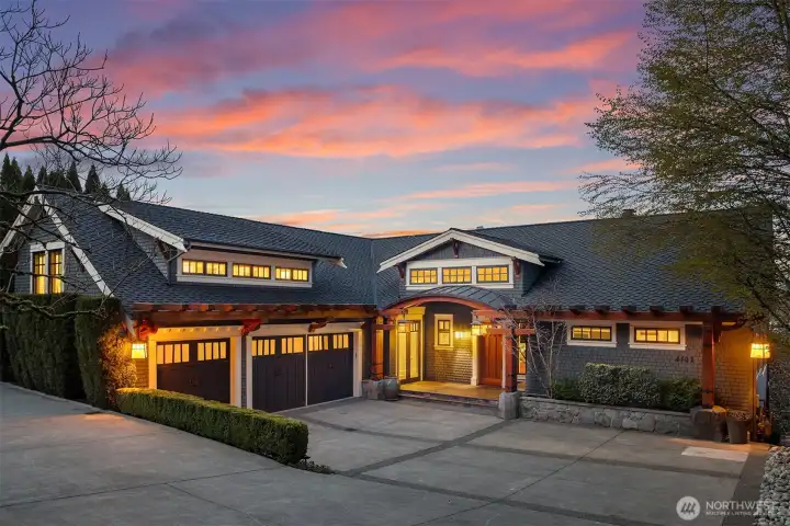 Deep eaves, bold beams & a stunning architecturally intriguing trellis system showcase this exceptional property's handcrafted pedigree.