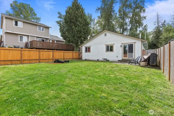 Alternate backyard view with room to relax