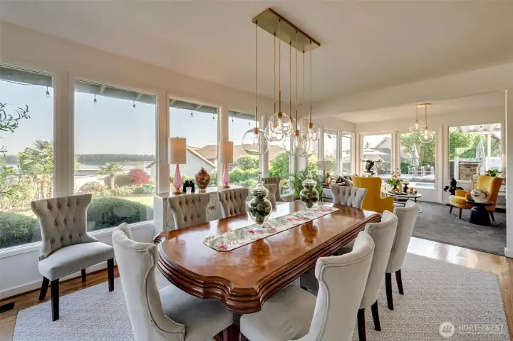 Dining room to sun room