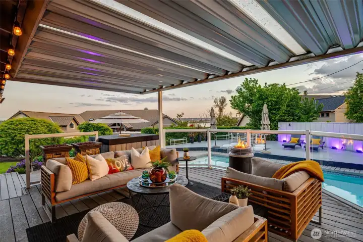 Pool from outside of living area