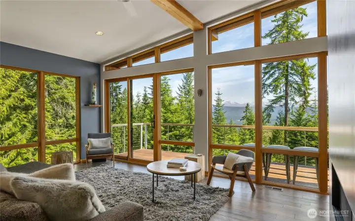 Great Room that captures the view and natural light