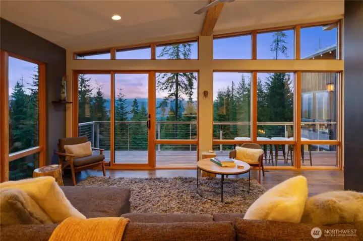 Twilight views from Great Room
