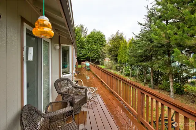Enjoy the privacy of your back deck!