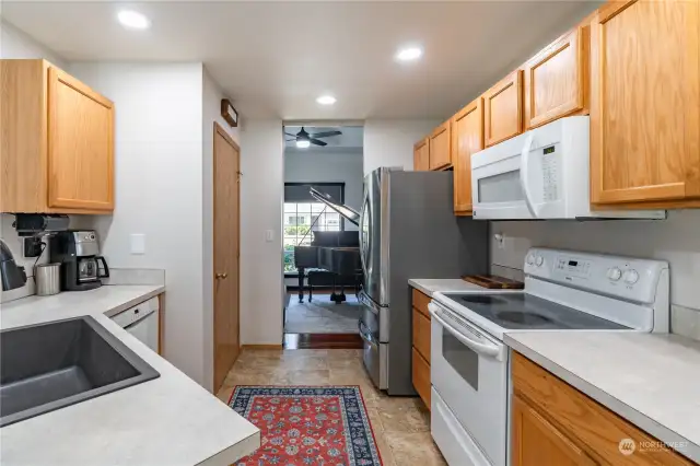 Functional kitchen with large pantry