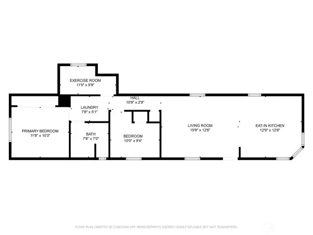 2D floorplan does not include the exterior shed