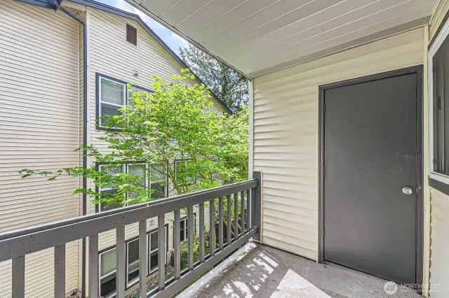 Deck with storage room