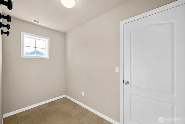 Mudroom off the garage