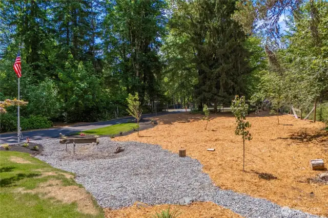This view of the gate from inside the property.