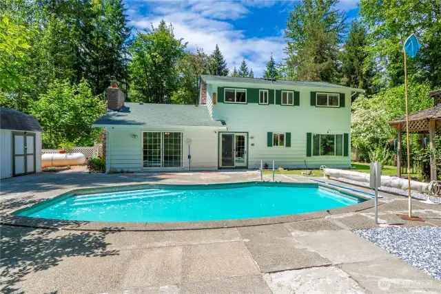 Enjoy summer at your own outdoor heated pool.