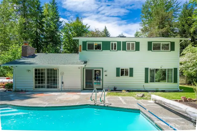 Enjoy summer at your own outdoor heated pool.