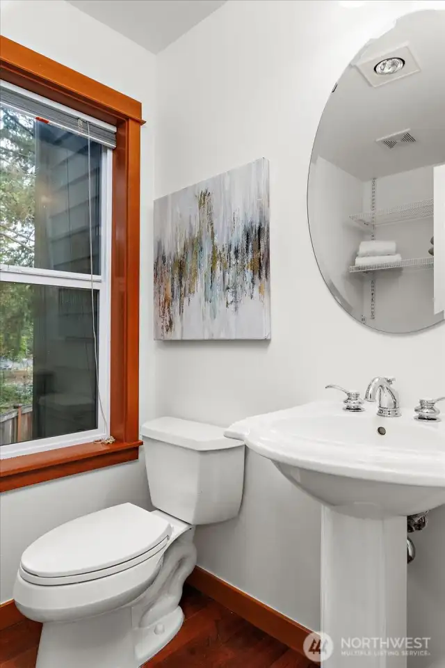 Main floor powder room