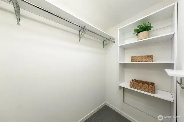 Walk-in closet.