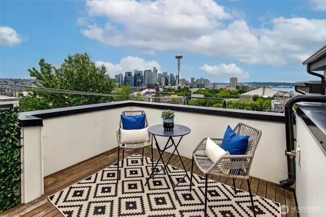 2nd roof deck, awesome space, great views.