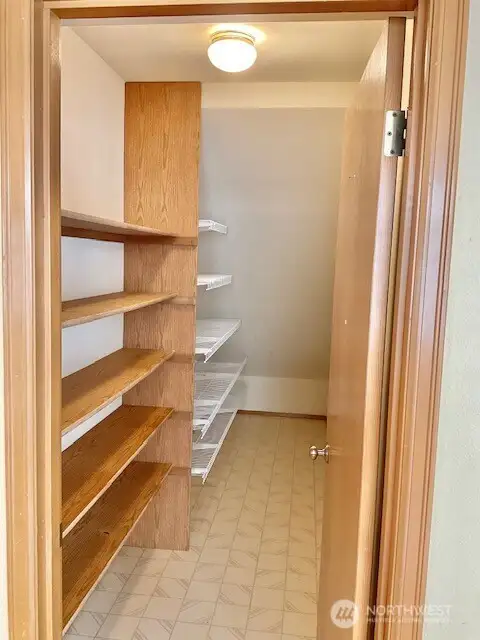 Walk-in Kitchen Pantry.