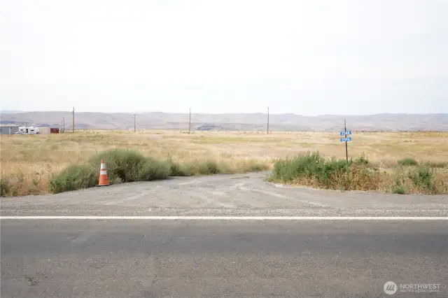 The access road