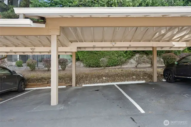 Designated carport parking