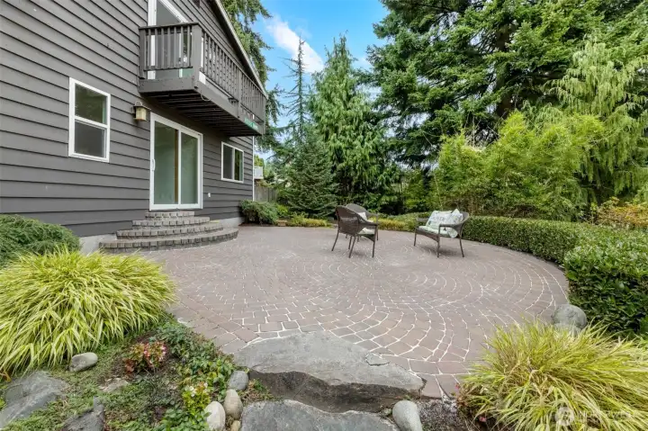 Large Brick and Stone Patio