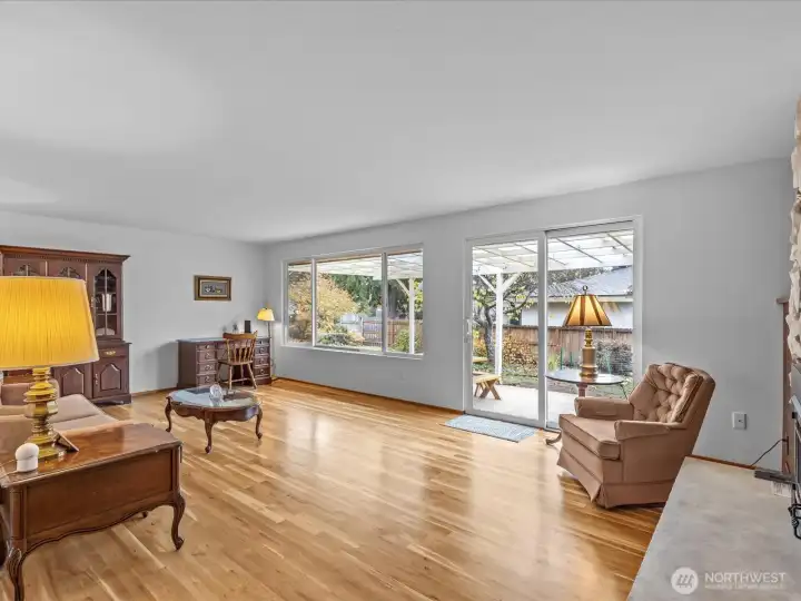 Slider to back patio