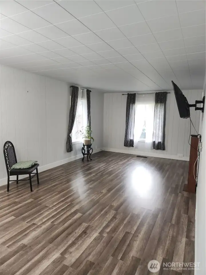 View of living room from kitchen