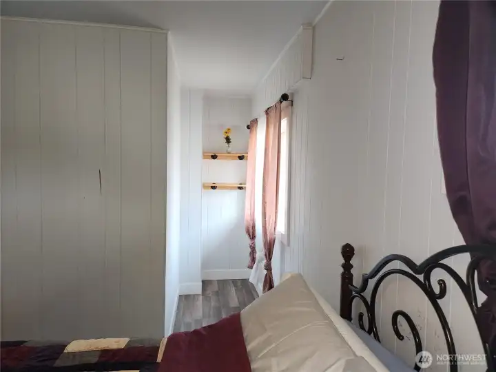 This little nook was the home for a small desk, computer/work at home space.  Make it your own!