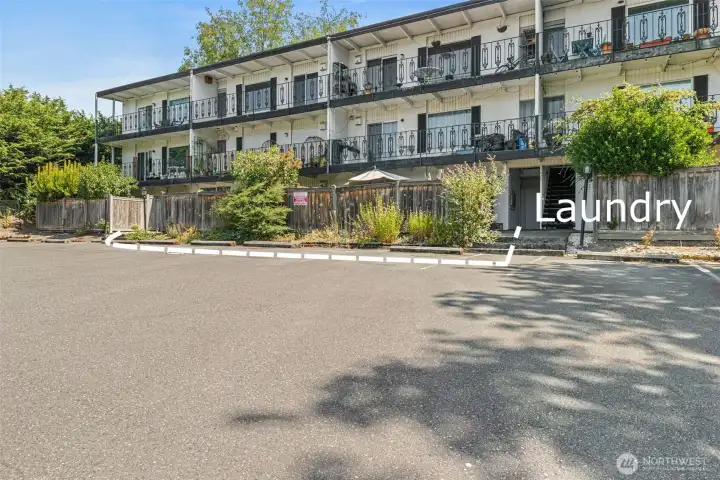 Location of laundry.