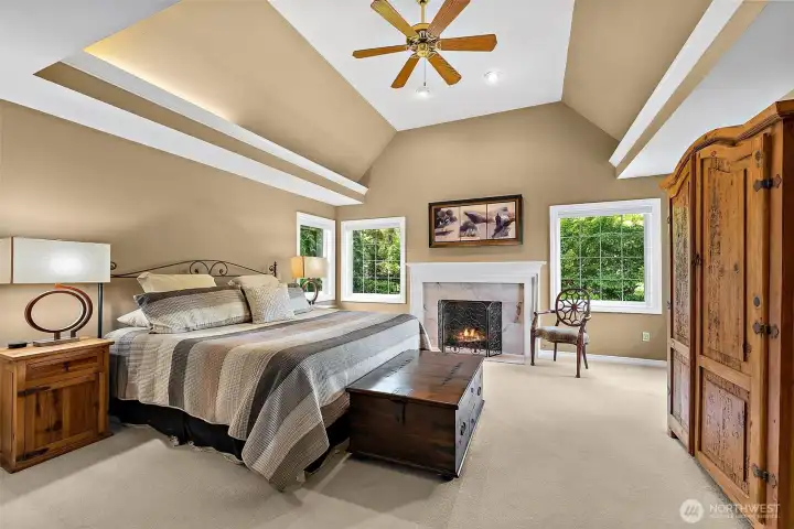Primary Suite with Gas Fireplace
