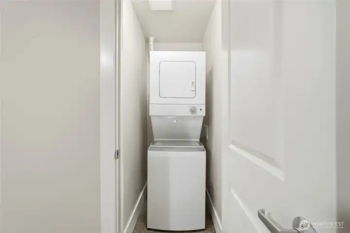 In unit washer and dryer