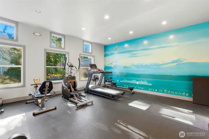 Save on gym memberships and use the gym near the clubhouse