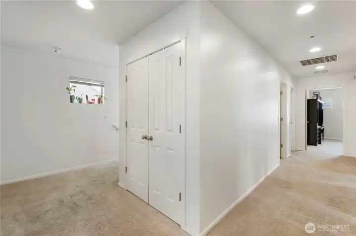 Upstairs features four additional generously sized bedrooms with plenty of closet space.